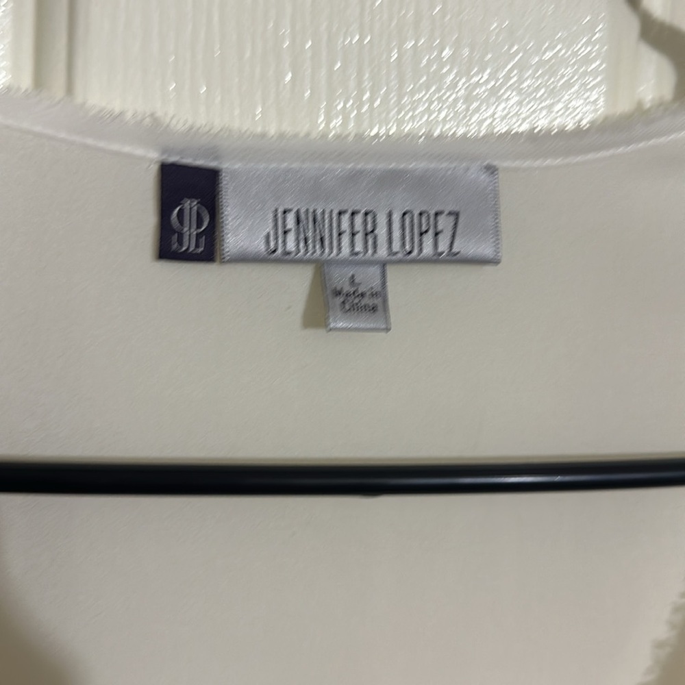 Jennifer Lopez, white sleeveless blouse, size‎ L - Picture 3 of 3
